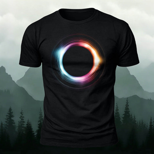 DTG Minimalist Color Halo Graphic Casual Tee