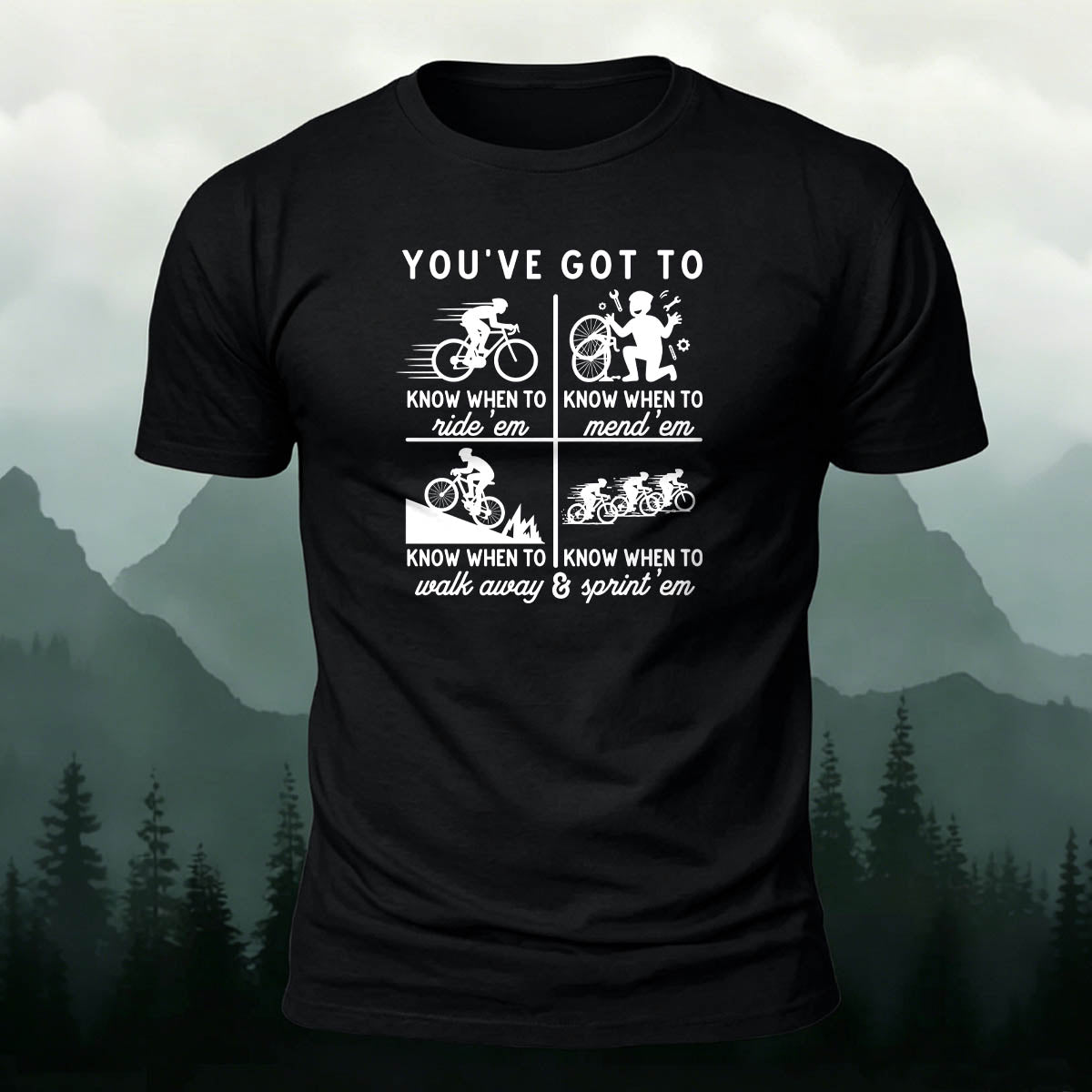 100% Cotton Riding Graphic Casual Daily Tee