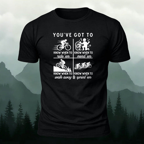 100% Cotton Riding Graphic Casual Daily Tee