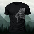 Rock Climbing Artwork Print Casual Cotton T-Shirt