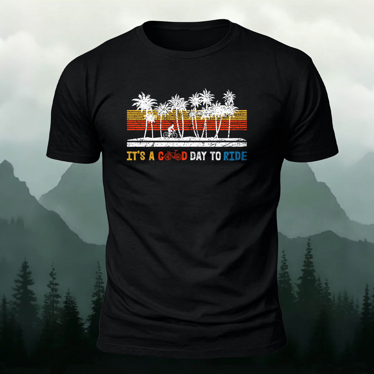 Combed Cotton Outdoor Cycling Printed T-Shirt