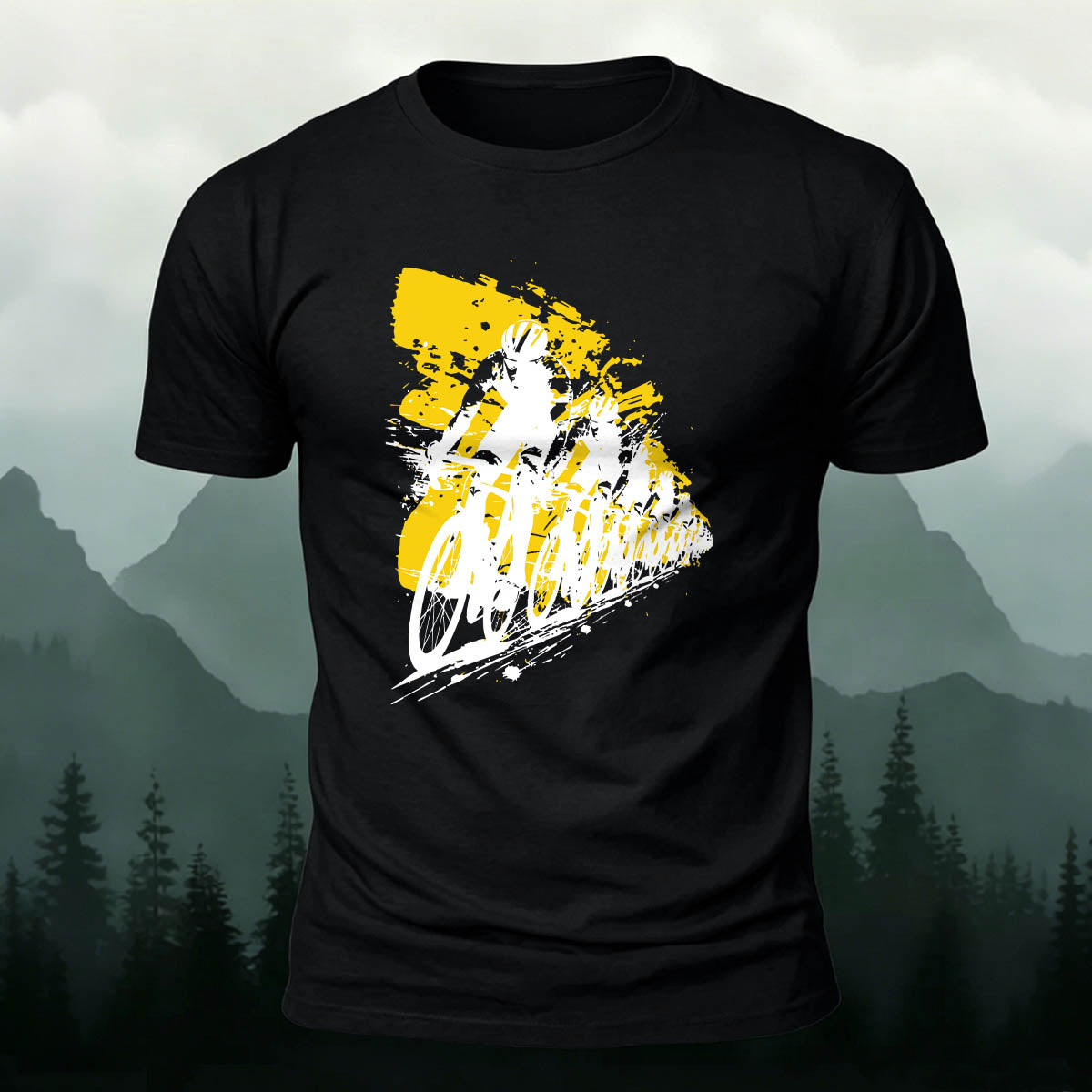 Cycling Team Art Print Comfortable Cotton T-Shirt