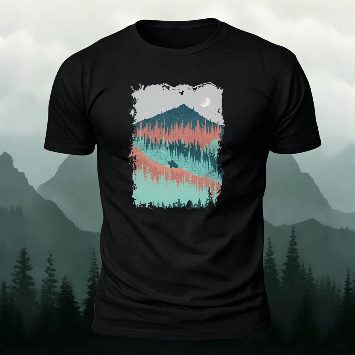 Mountain Outdoor Breathable Crew Neck T-Shirt
