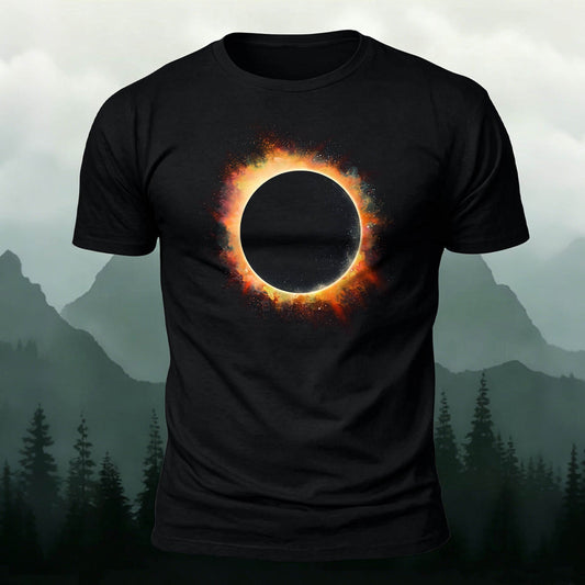 DTG Vintage Space Graphic Art Casual T-Shirt