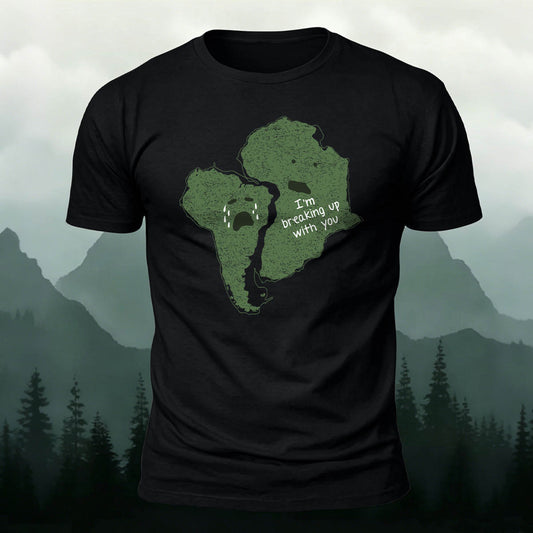 Premium Cotton Funny Continental Drift Break Up Casual Tee