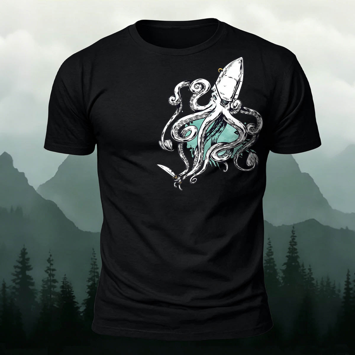 Retro Squid Outdoor Soft Breathable T-Shirt