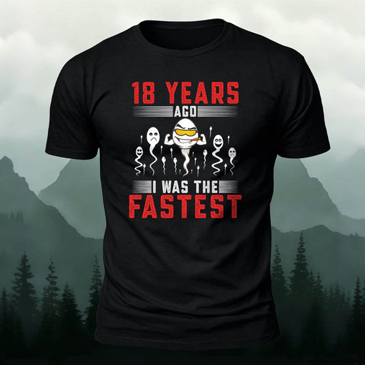 100% Cotton Funny 18th Birthday Crew Neck T-Shirt