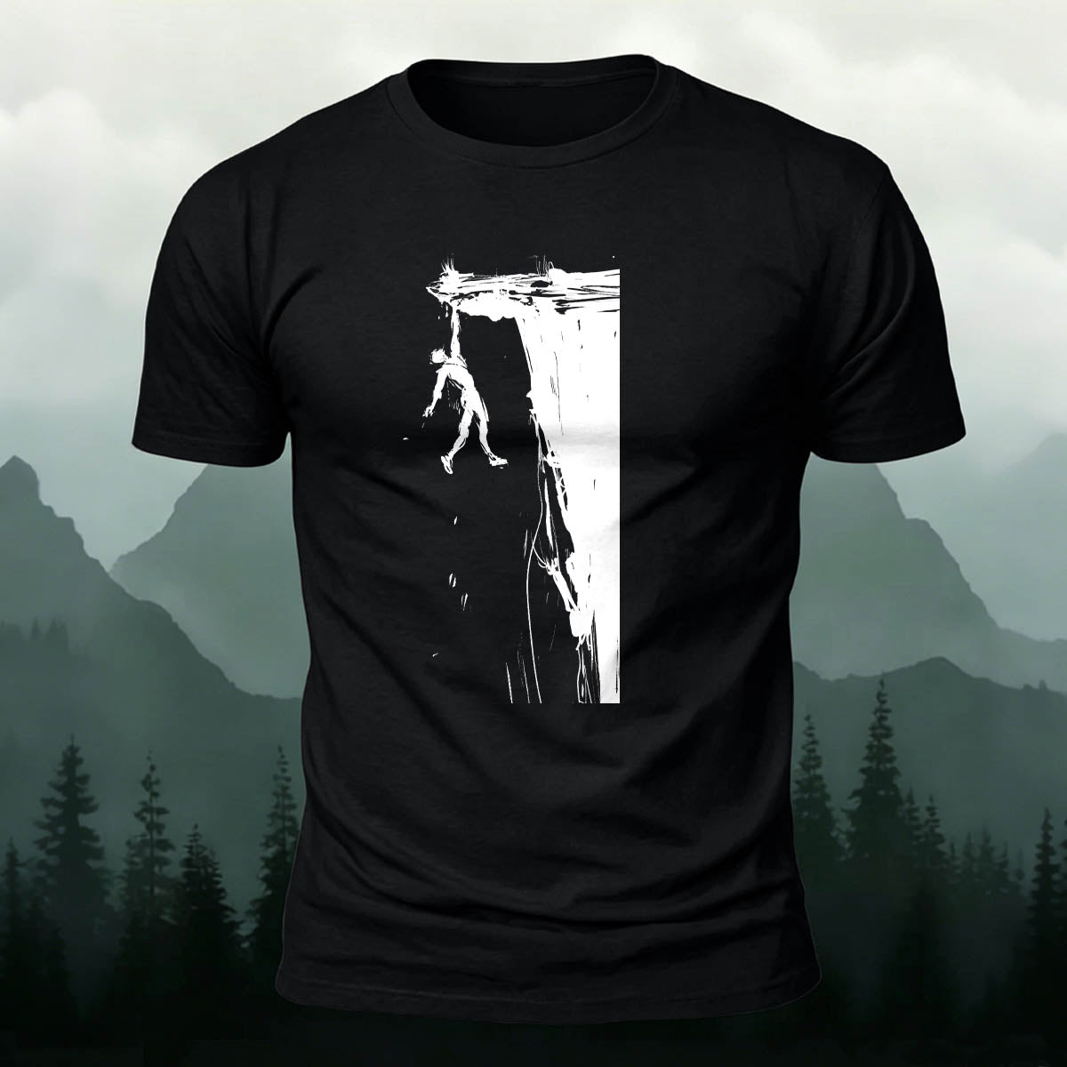 Rock Climbing Adventure Casual Outdoor Cotton T-Shirt