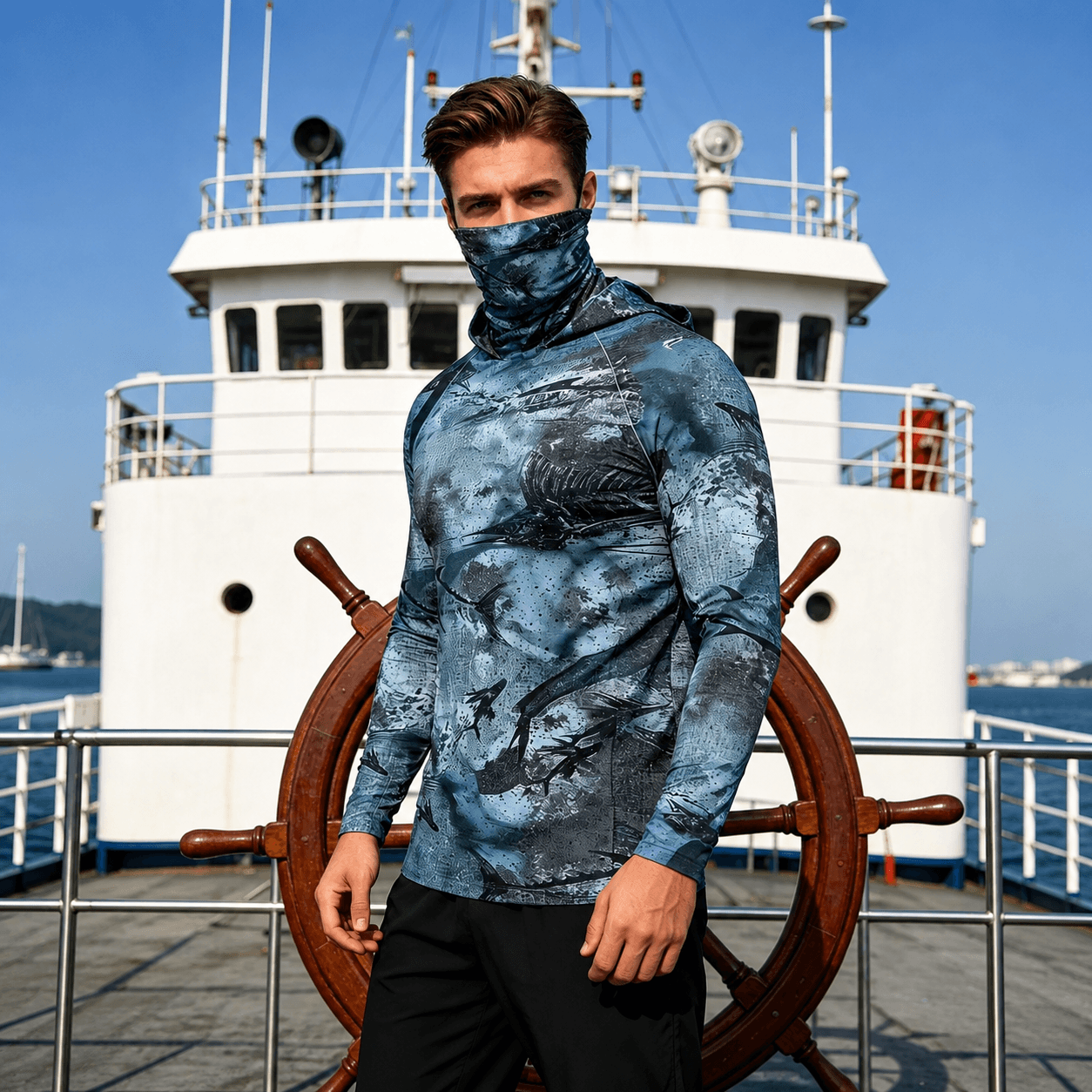 Hooded Mask Outdoor Quick-Dry Breathable Fishing Top