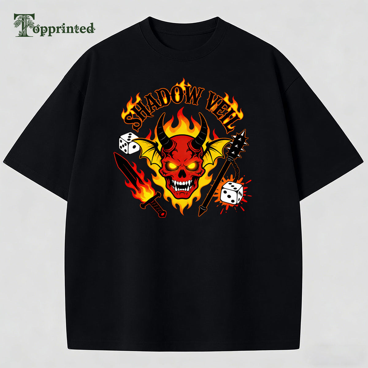 Shadow Hell Stranger Things Casual T-shirt