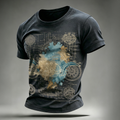 Vintage Distressed Motorcycle Graphic Casual T-Shirt