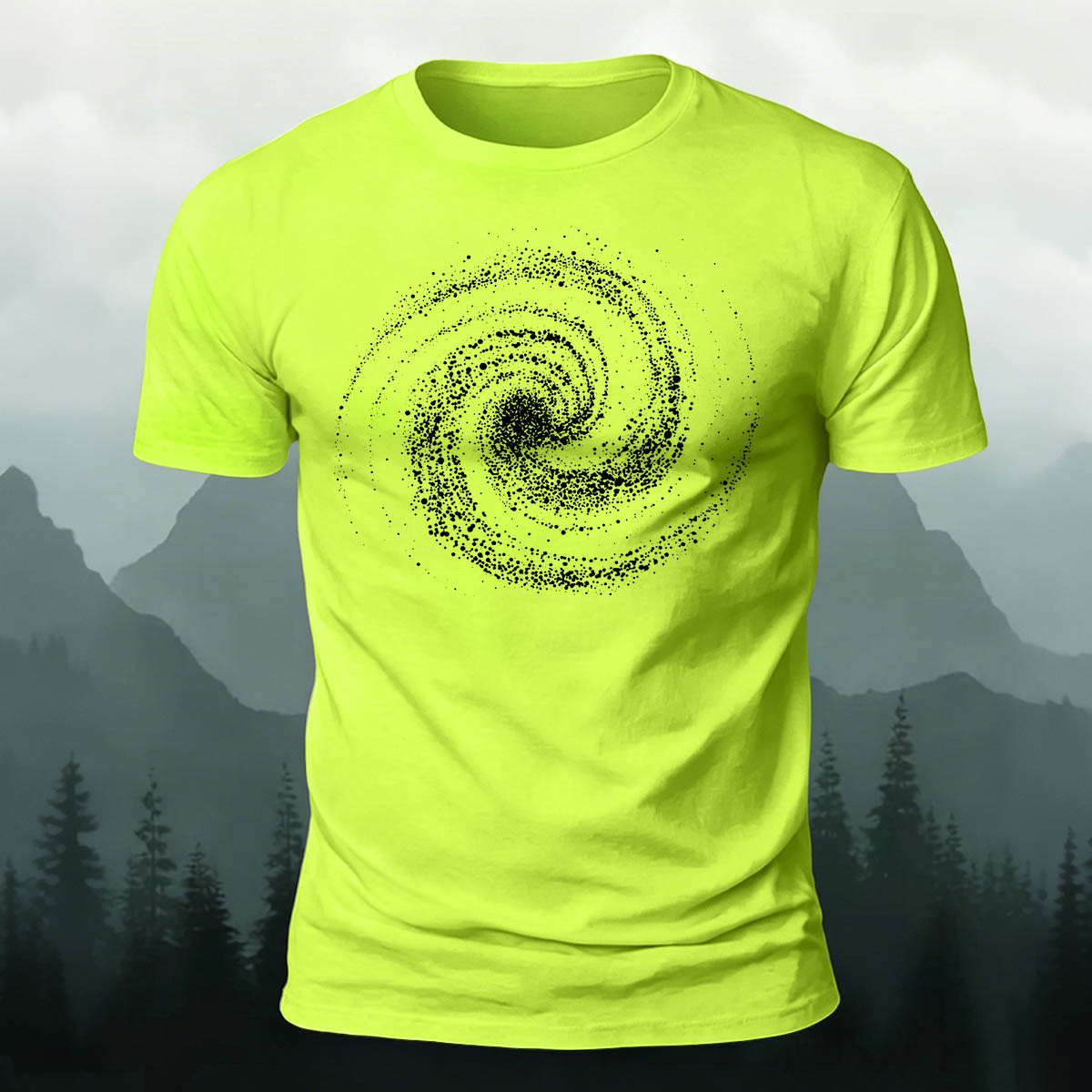 Minimalist Universe Print Casual 100% Cotton T-Shirt