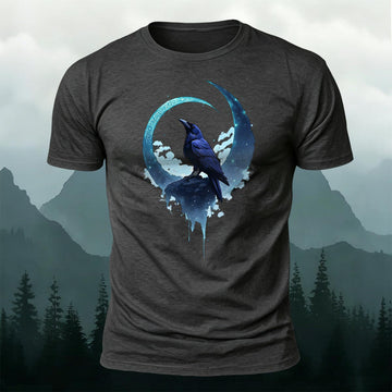 Bird Print Fashion Casual Premium Cotton T-Shirt