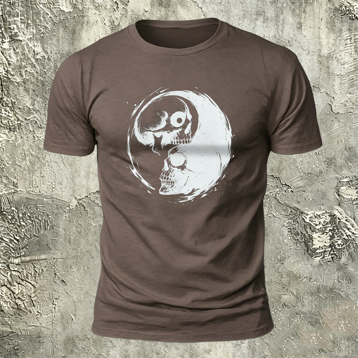 Skull Printed Dark Personality Premium Cotton T-Shirt