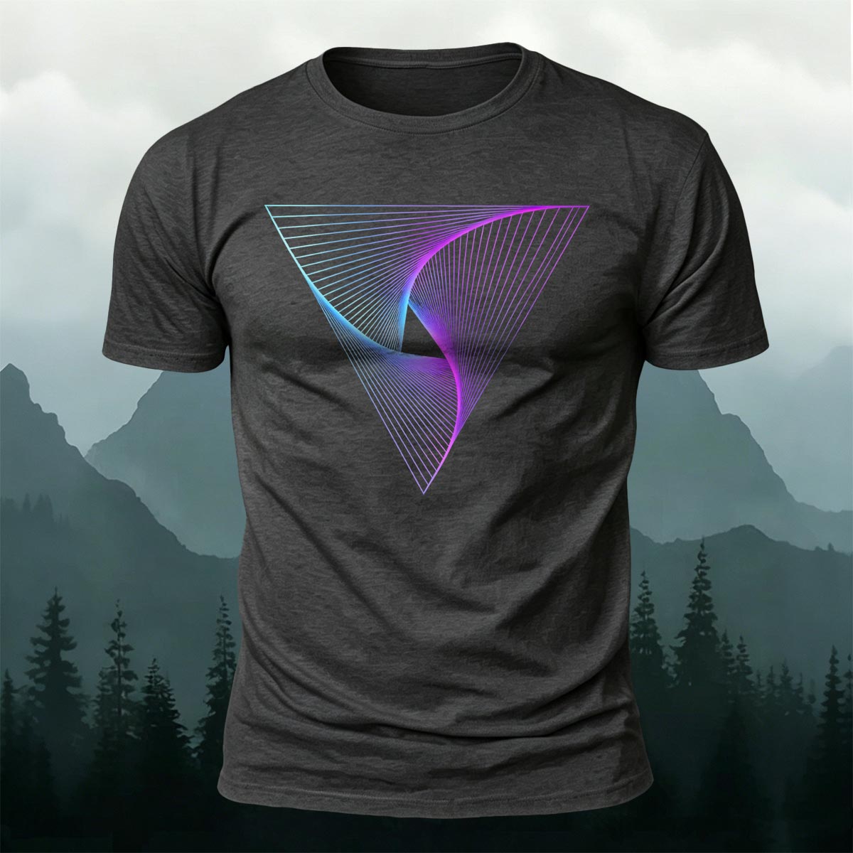 Geometric Artistic Graphic Minimalist 100% Cotton T-Shirt