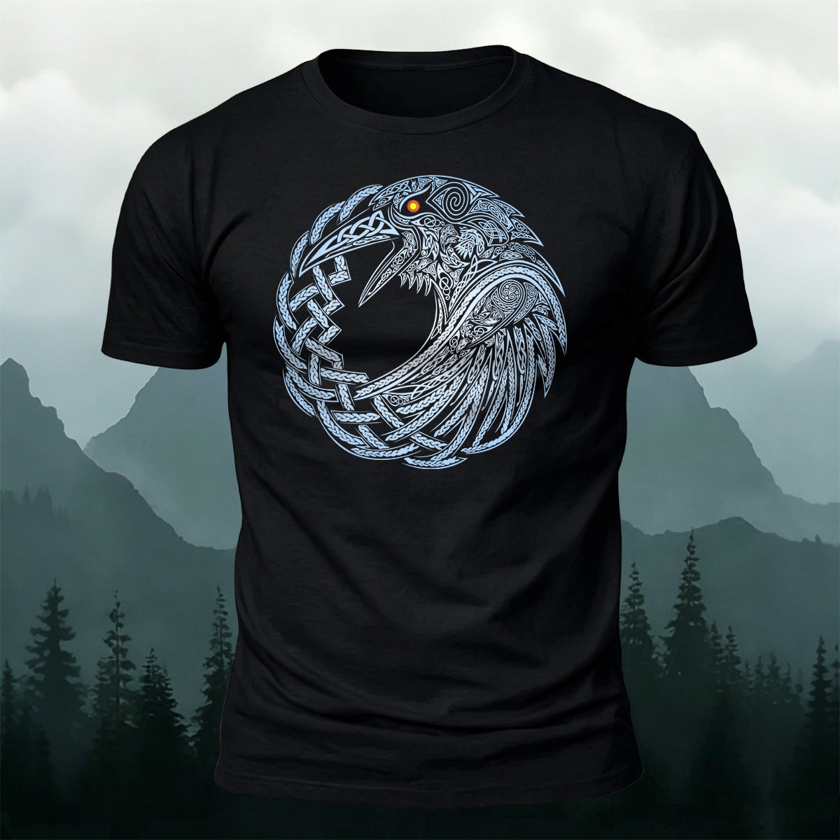 Mythical Totem Print Versatile 100% Cotton T-Shirt