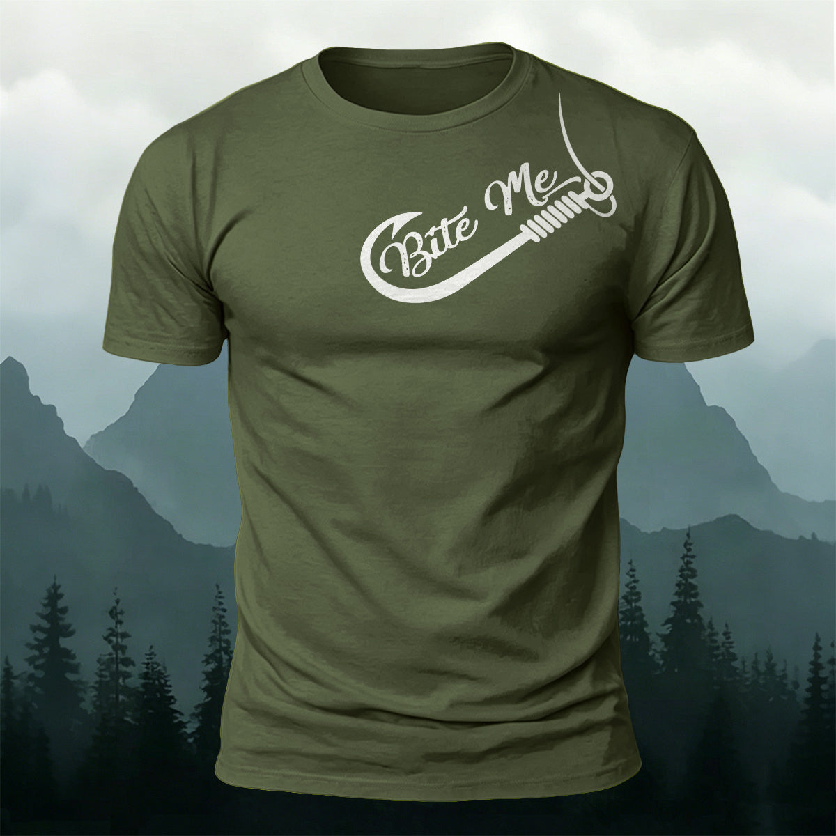 Scimitar Silhouette Print Versatile 100% Cotton T-Shirt