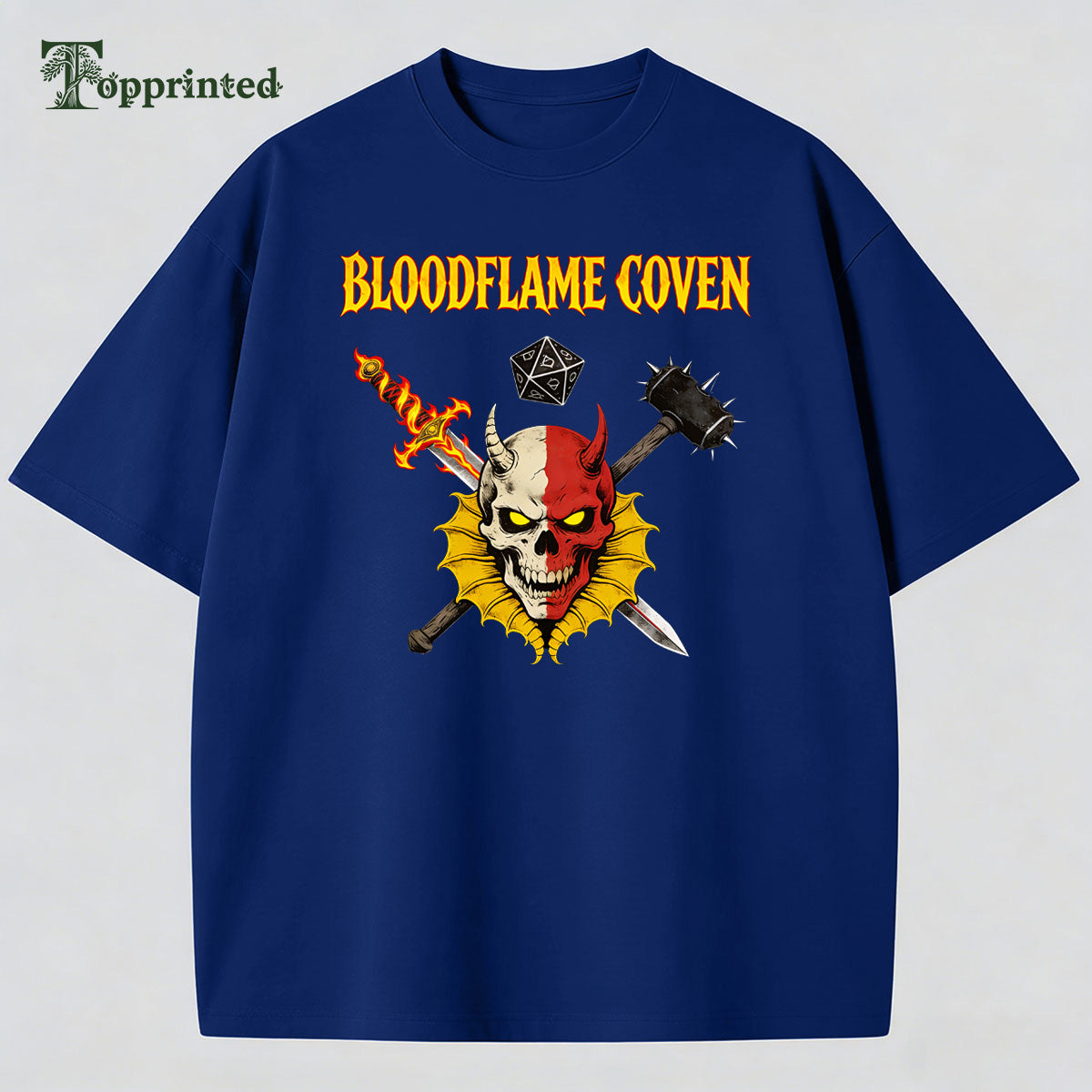 Bloodflame Coven Casual Cotton Made T-shirt