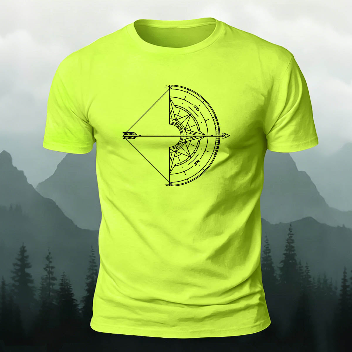 Bow and Arrow Graphic Trend Premium Cotton T-Shirt