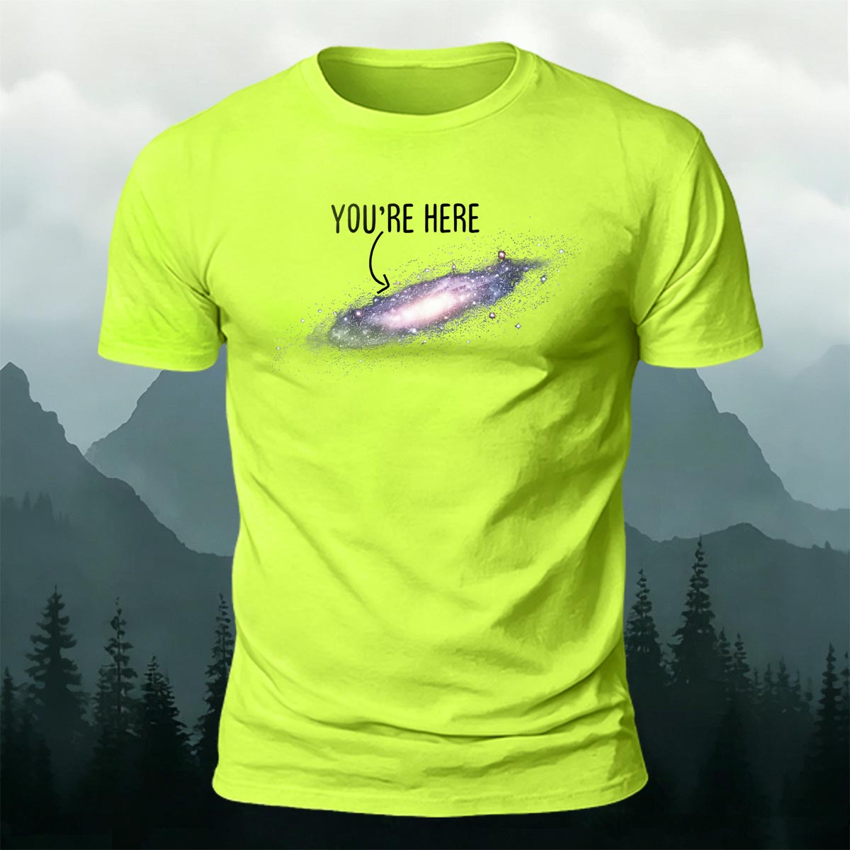 Galaxy Dream Print Casual Cotton T-Shirt
