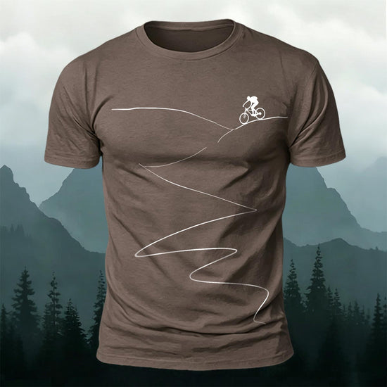 Cycling Minimalist Line Pattern Breathable Comfortable T-Shirt CO