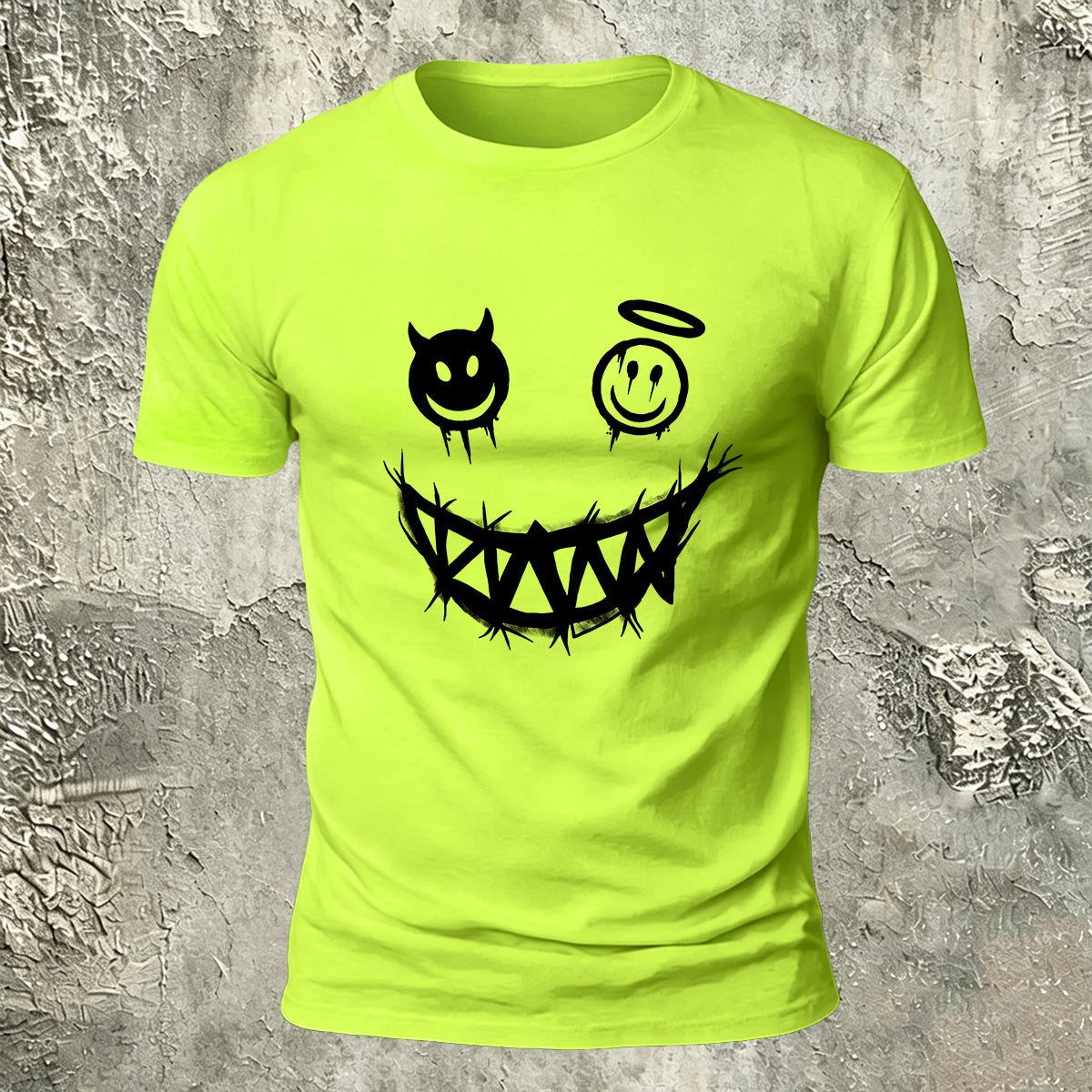 Quirky Expression Street Fashion Casual Breathable Tee
