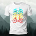 Bicycle Graphic Outdoor Soft Premium Cotton T-Shirt White