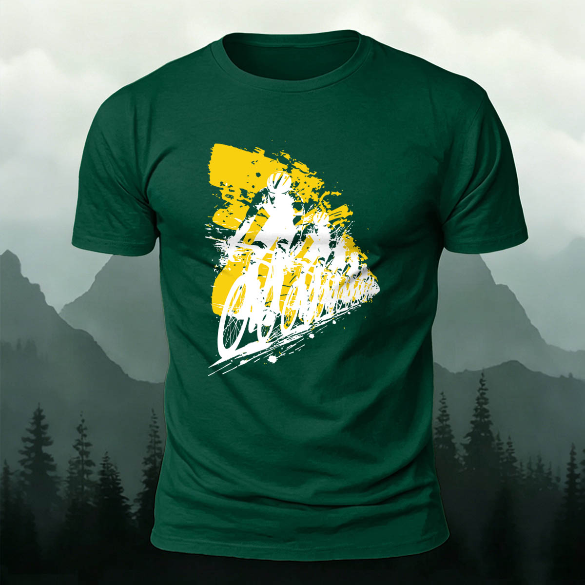 Cycling Team Art Print Comfortable Cotton T-Shirt