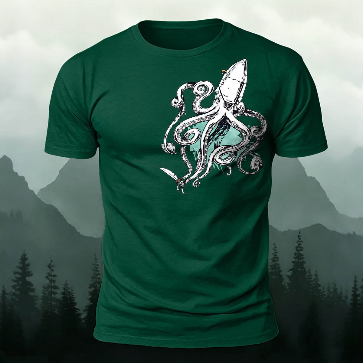 Retro Squid Outdoor Soft Breathable T-Shirt