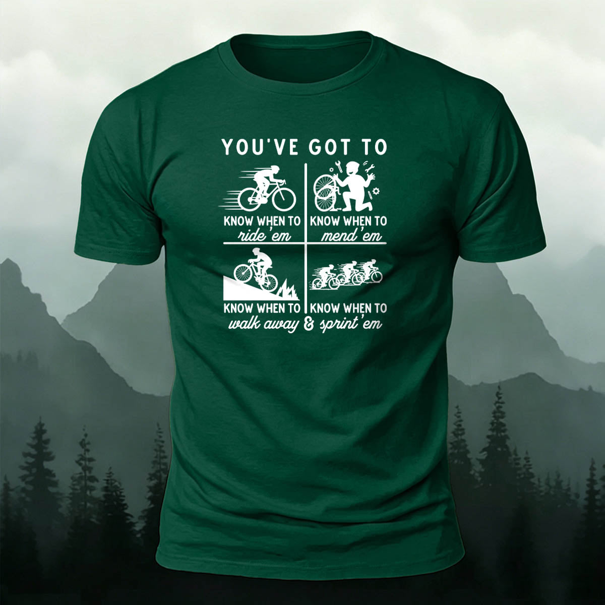 100% Cotton Riding Graphic Casual Daily Tee