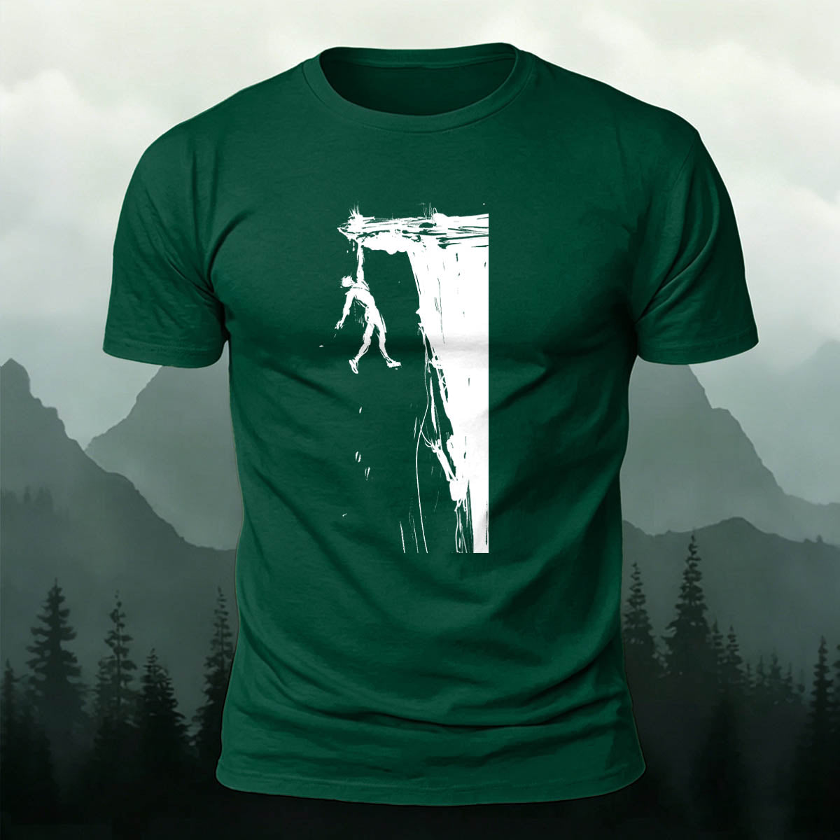 Rock Climbing Adventure Casual Outdoor Cotton T-Shirt