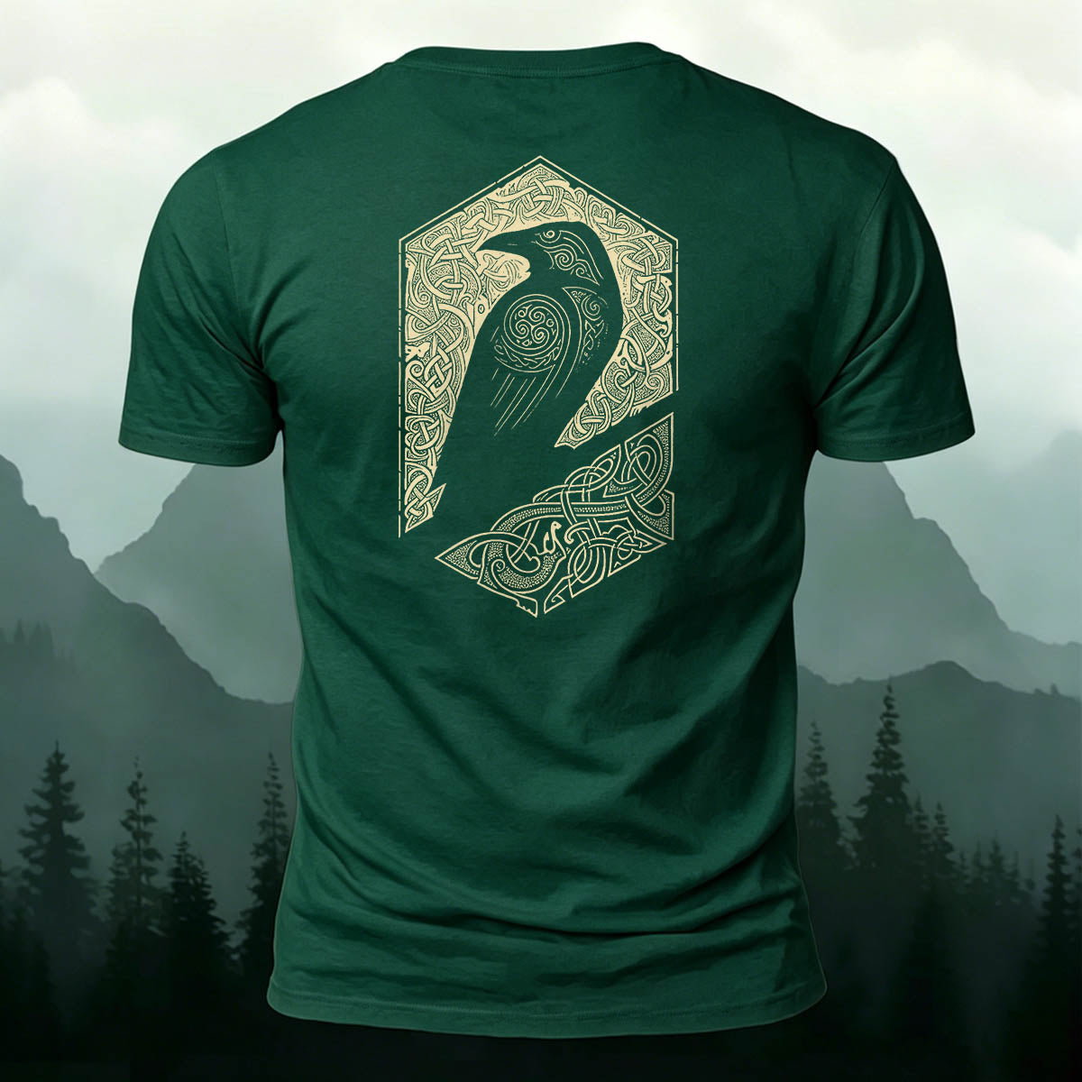 Mystic Totem Bird Casual Premium Cotton T-Shirt