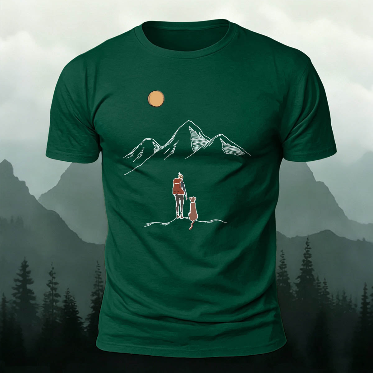 Hiking and Adventure Outdoor Cotton T-Shirt