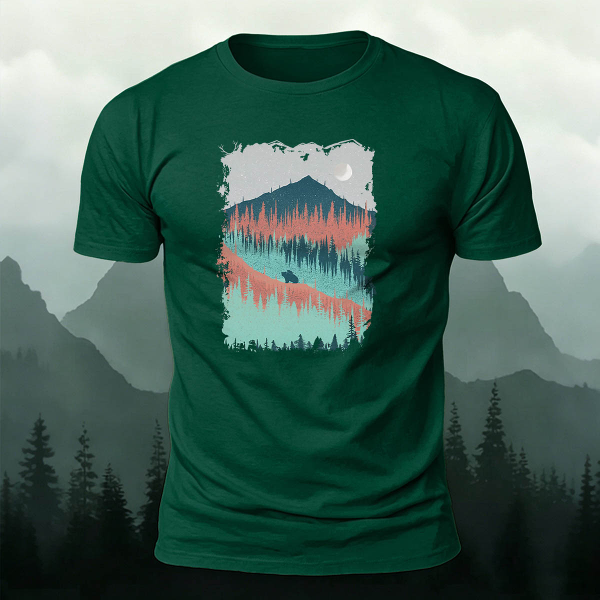 Mountain Outdoor Breathable Crew Neck T-Shirt
