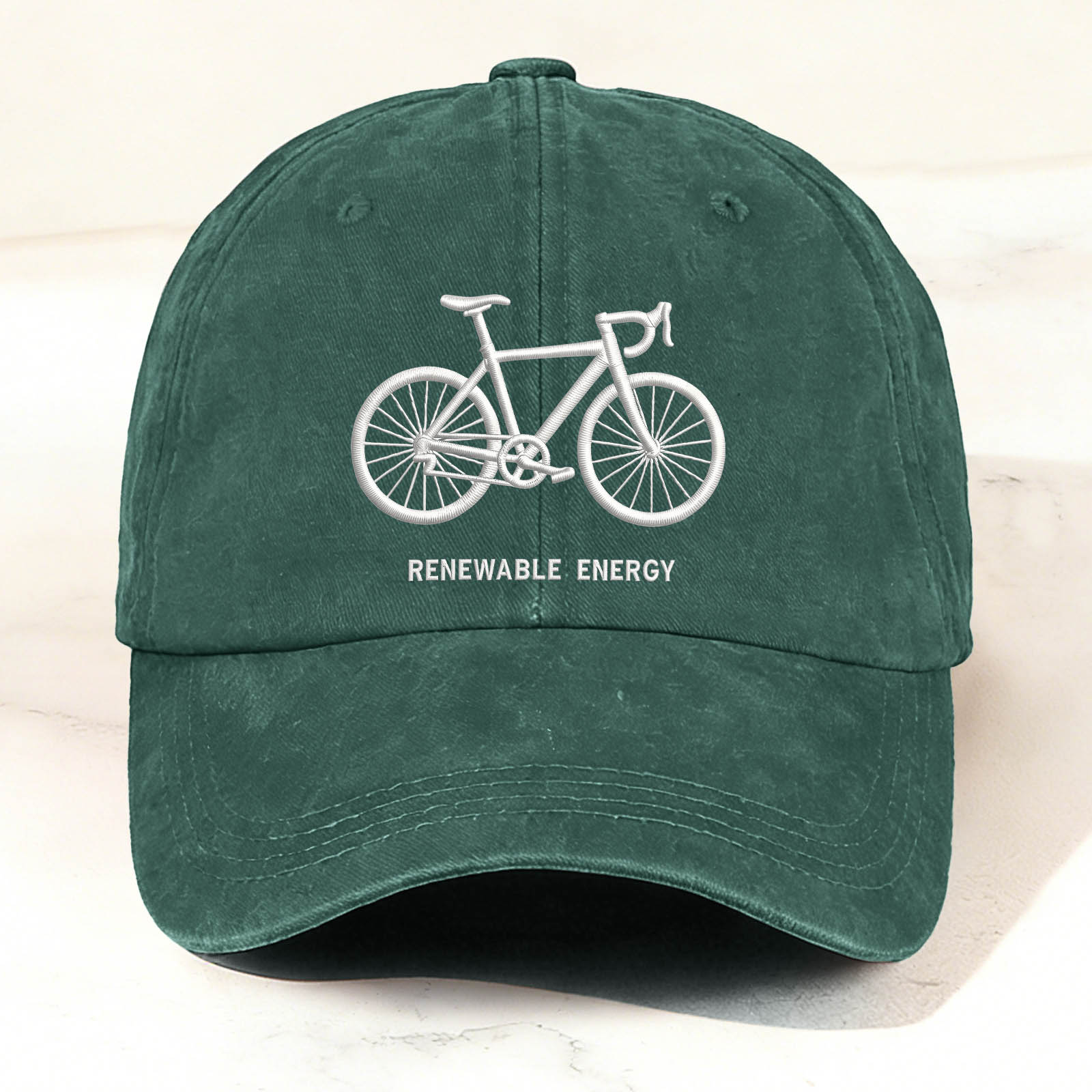 Bicycle Graphic Embroidery Casual Trendy Cap