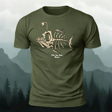 Simple Fishbone Fashion Casual Skin-friendly T-shirt