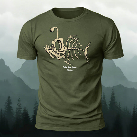 Simple Fishbone Fashion Casual Skin-friendly T-shirt