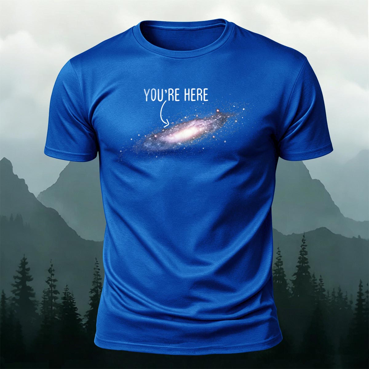 Galaxy Dream Print Casual Cotton T-Shirt