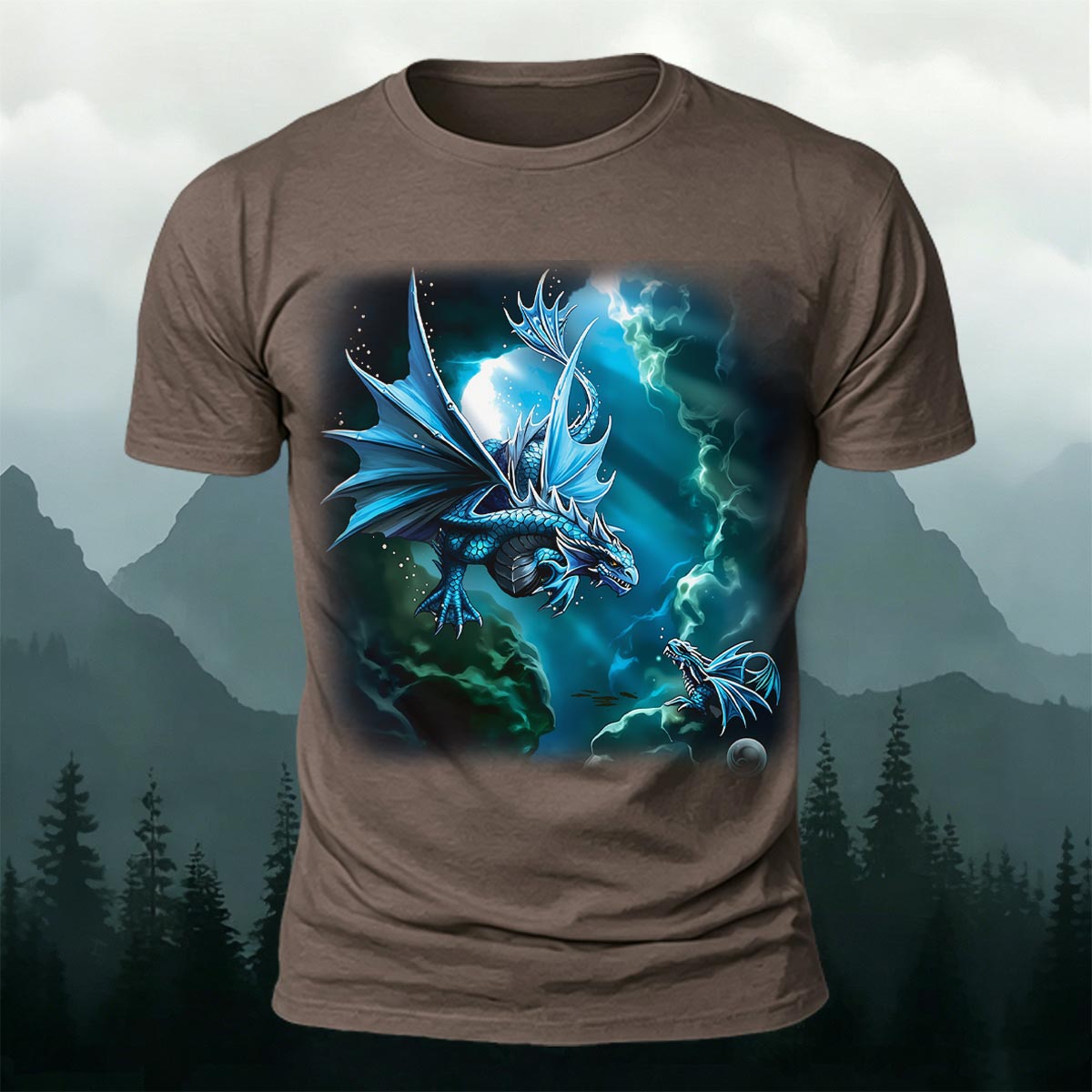 Western Fantasy Dragon Soft Breathable T-Shirt