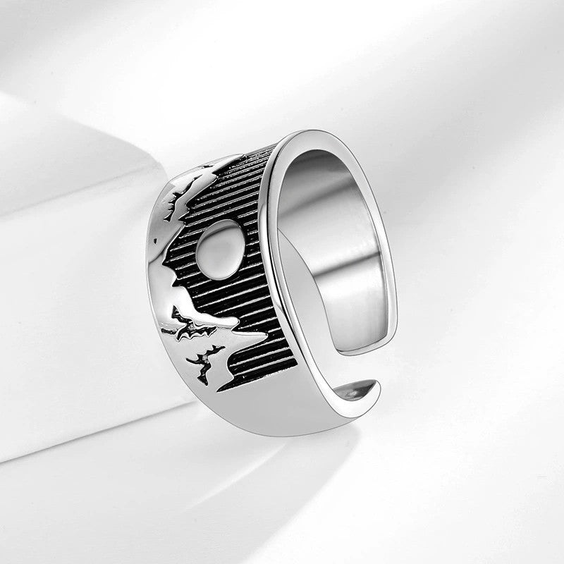 Vintage Natural Style Punk Personality Fashion Ring