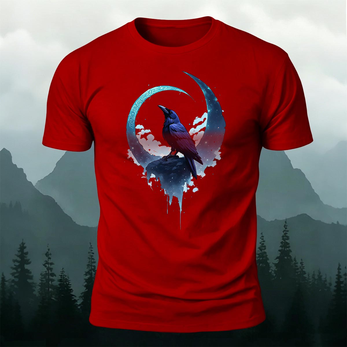 Bird Print Fashion Casual Premium Cotton T-Shirt