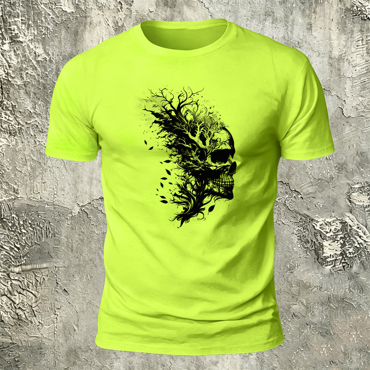 Skull Print Dark Trend 100% Cotton T-Shirt