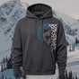 Viking Bear Totem Printed Hoodie Sweatshirt