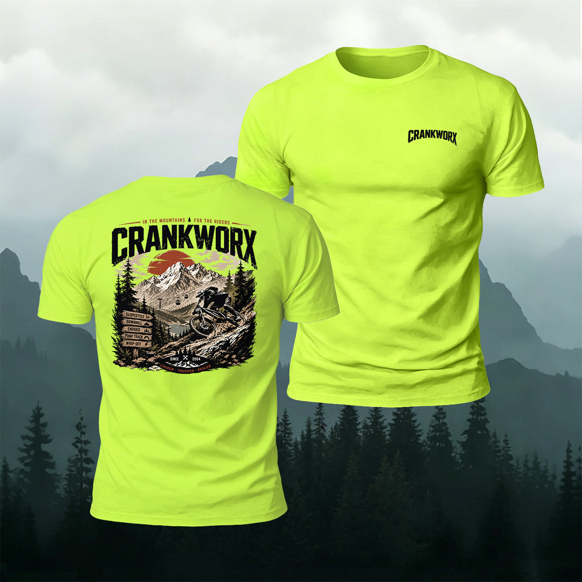 Mountain Cycling Print Trend Breathable T-Shirt