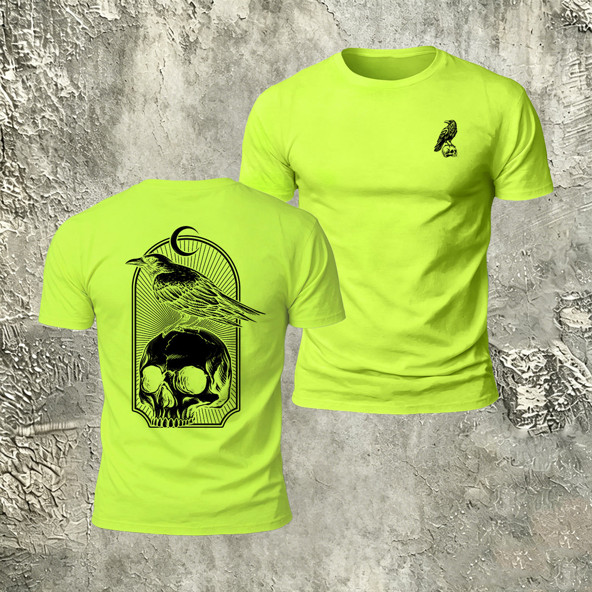 Skull Bird Casual Premium Cotton T-Shirt