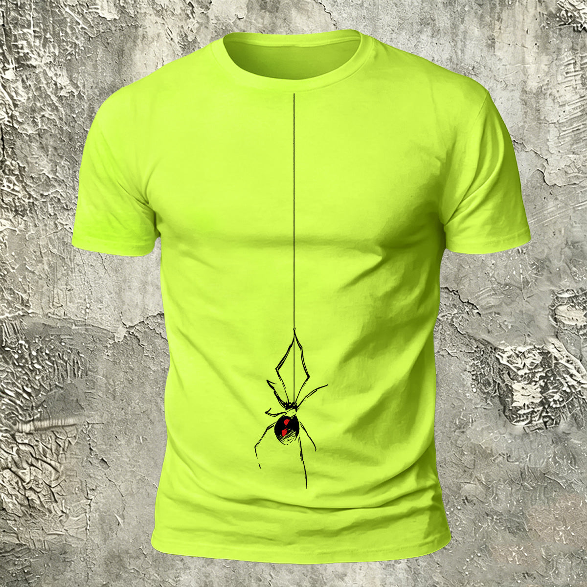 Spider Simple Print Casual 100% Cotton T-Shirt