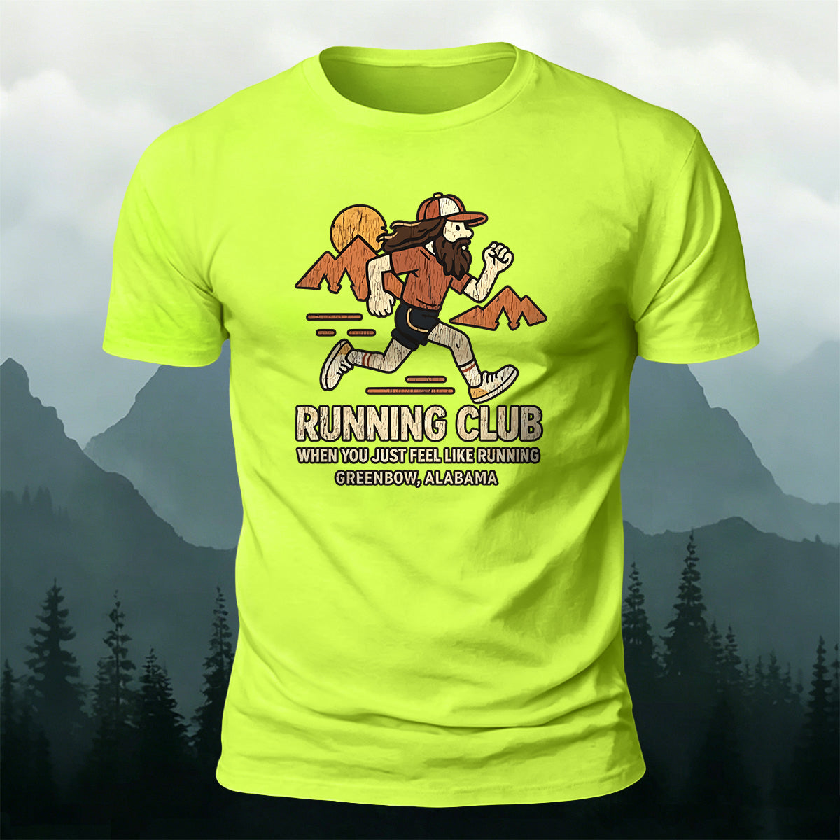 Vintage Running Casual Premium Cotton T-Shirt