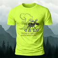 Cute Deer Hiking Print Casual Outdoor Cotton T-Shirt
