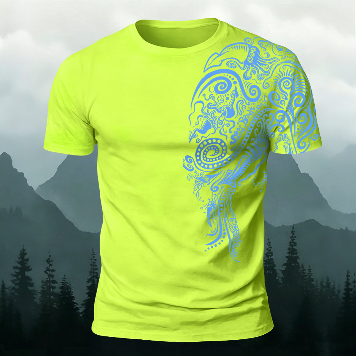 Marine Animal Graphic Fashion Casual T-Shirt