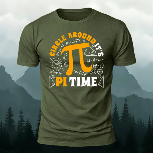 Combed Cotton It's Pi Time Graphic Tee